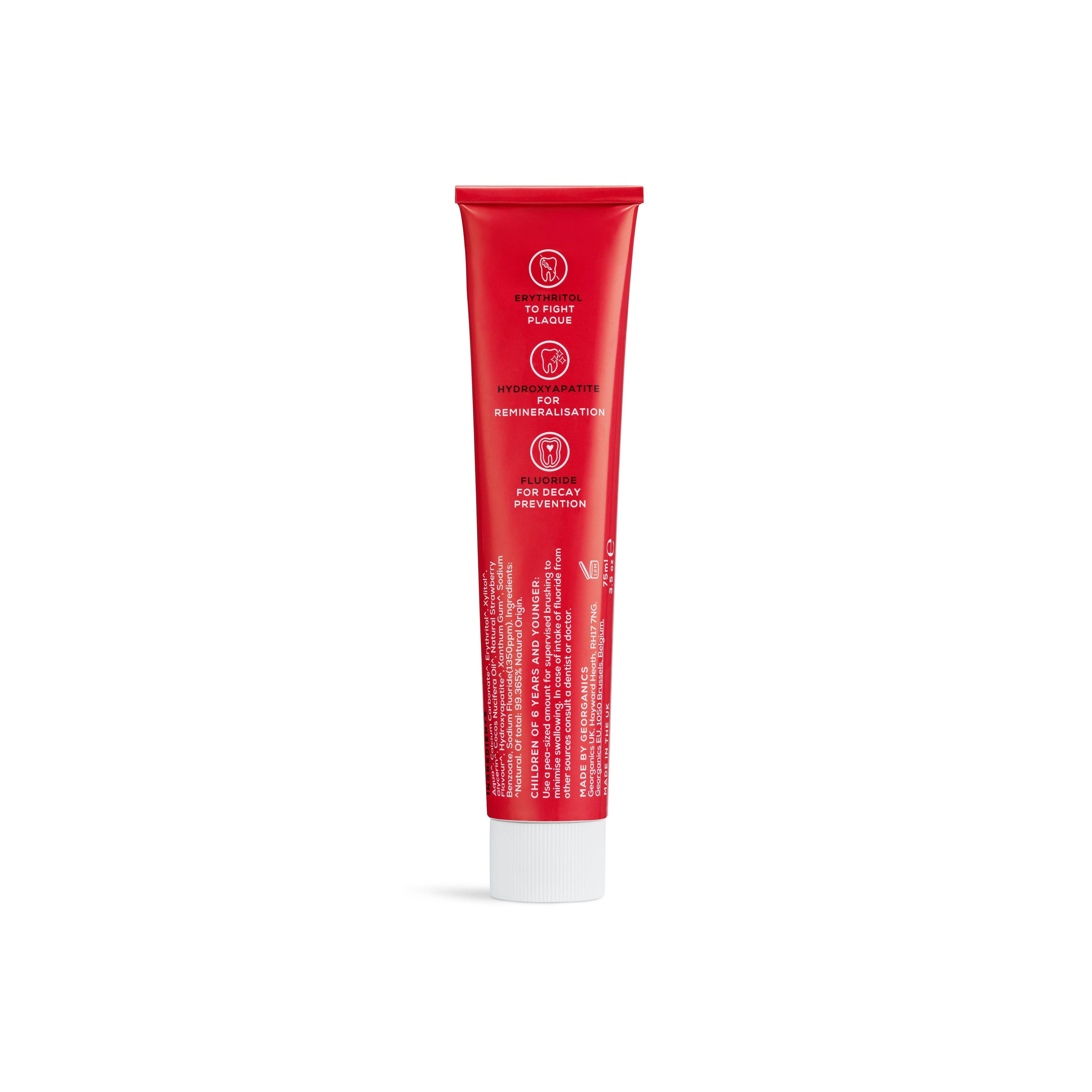 NEW - Kids Toothpaste next generation with Hydroxyapatite - Strawberry