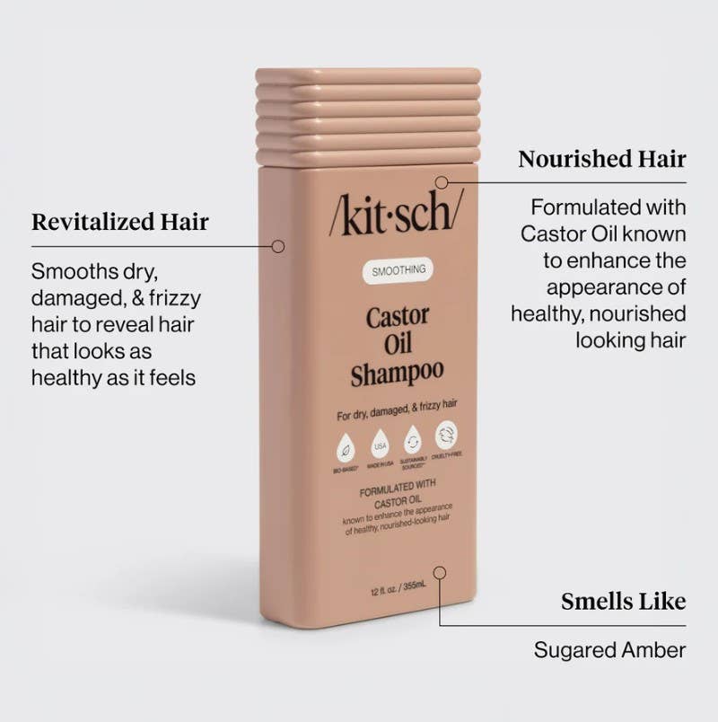 Kitsch Siloittava Risiiniöljy Shampoo 355ml