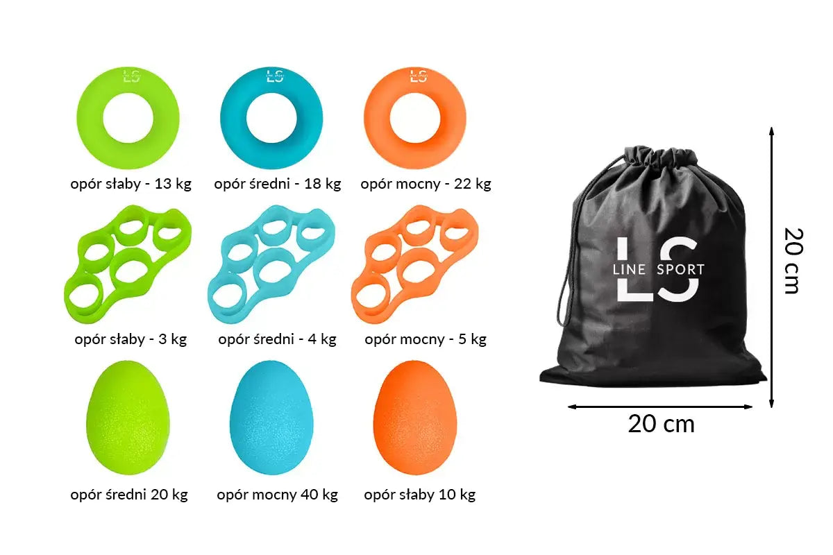 Hand Rehabilitation | Hand Exercise Items - Set of 9