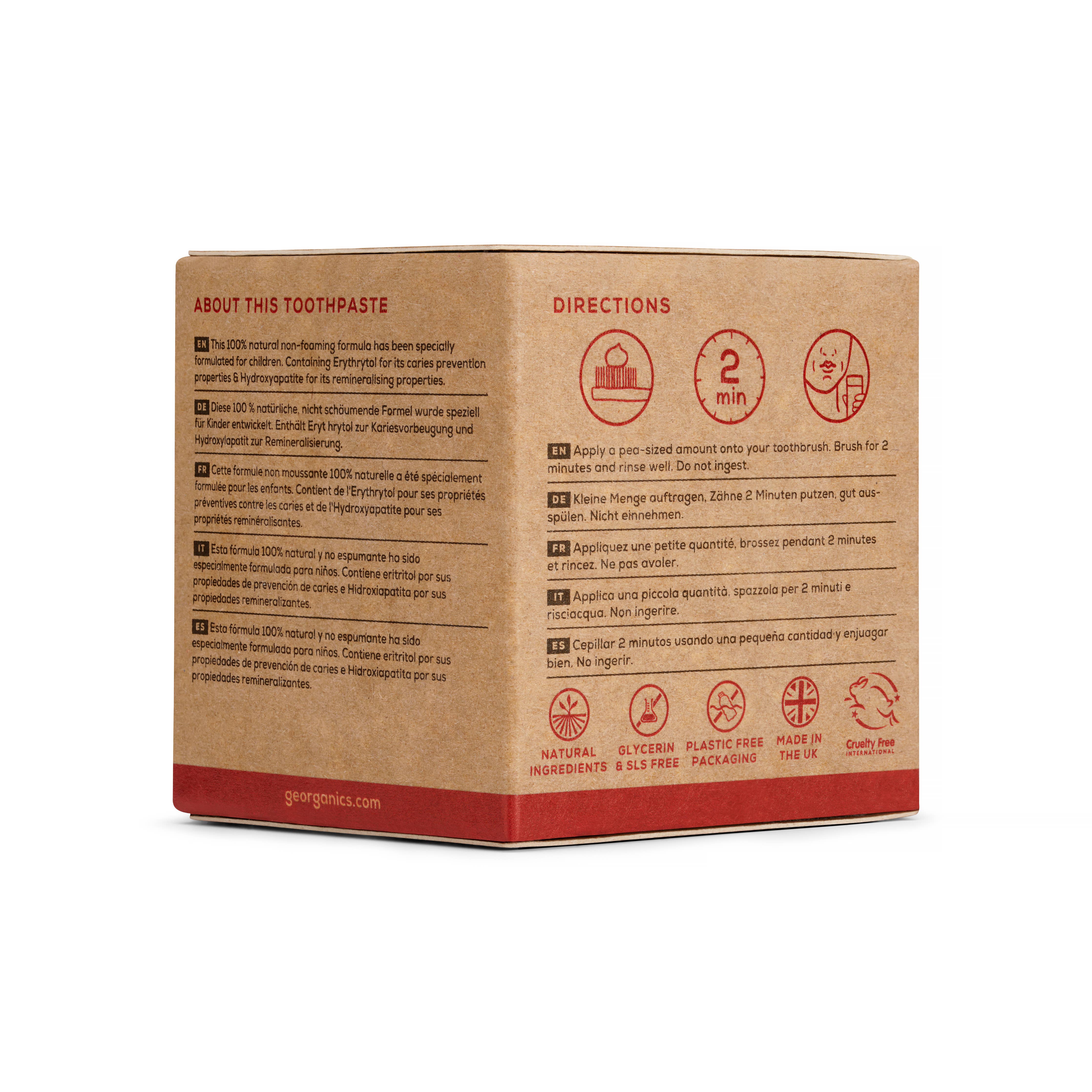 NEW Geokids Mineral Toothpaste - Strawberry