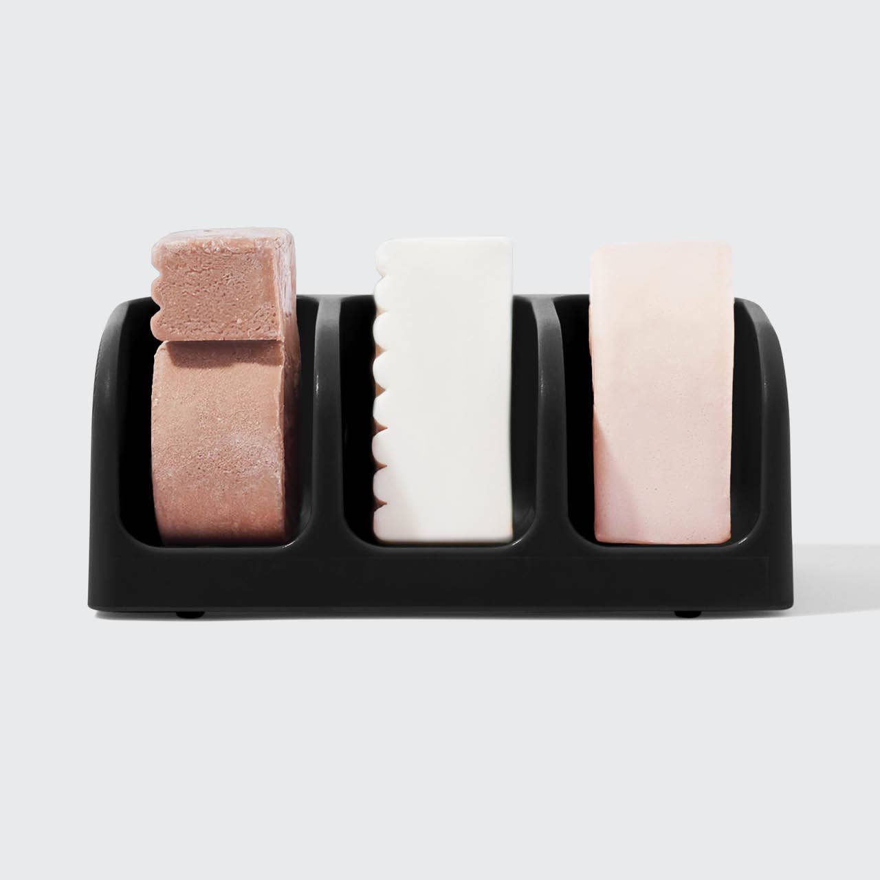 Self-Draining Soap Dish - Black, saippua-alunen