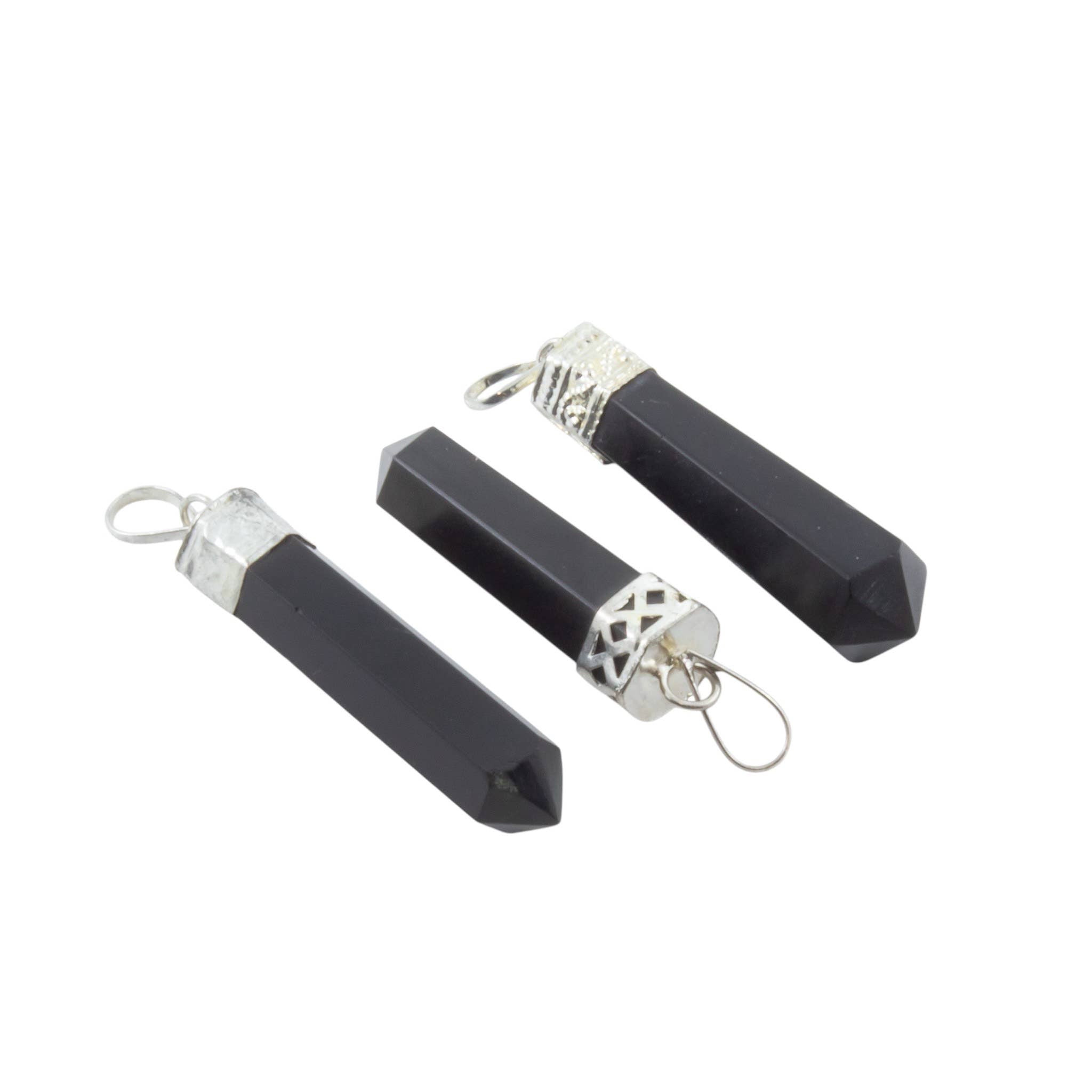 Gemstone Pencil Pendant Necklaces