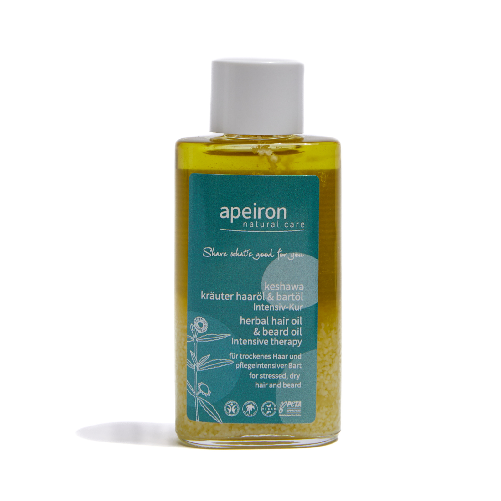 Apeiron Keshawa Yrttiöljy hiuksille ja parralle 100ml
