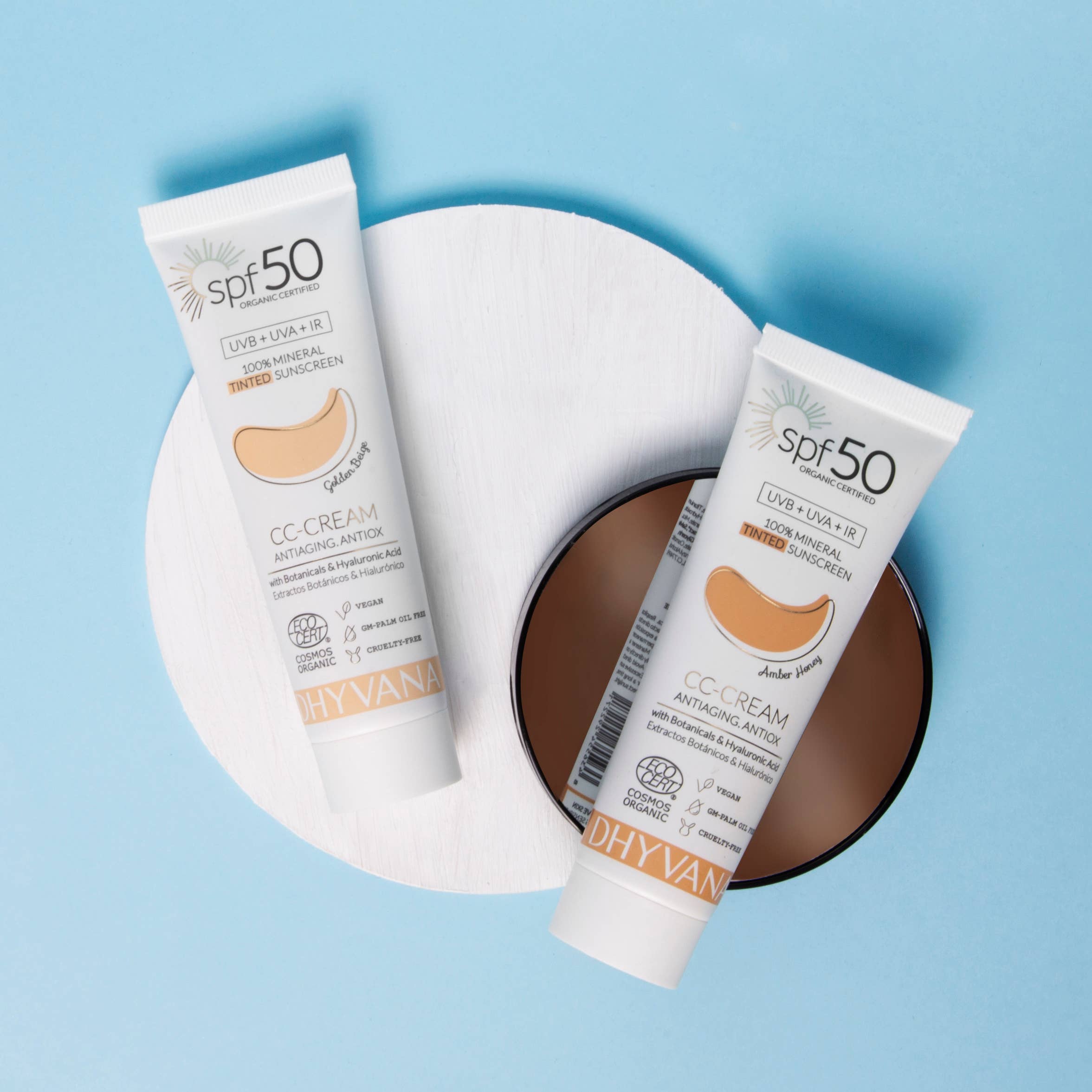 Dhyvana SPF50 CC-Cream sävytetty aurinkovoide 50ml