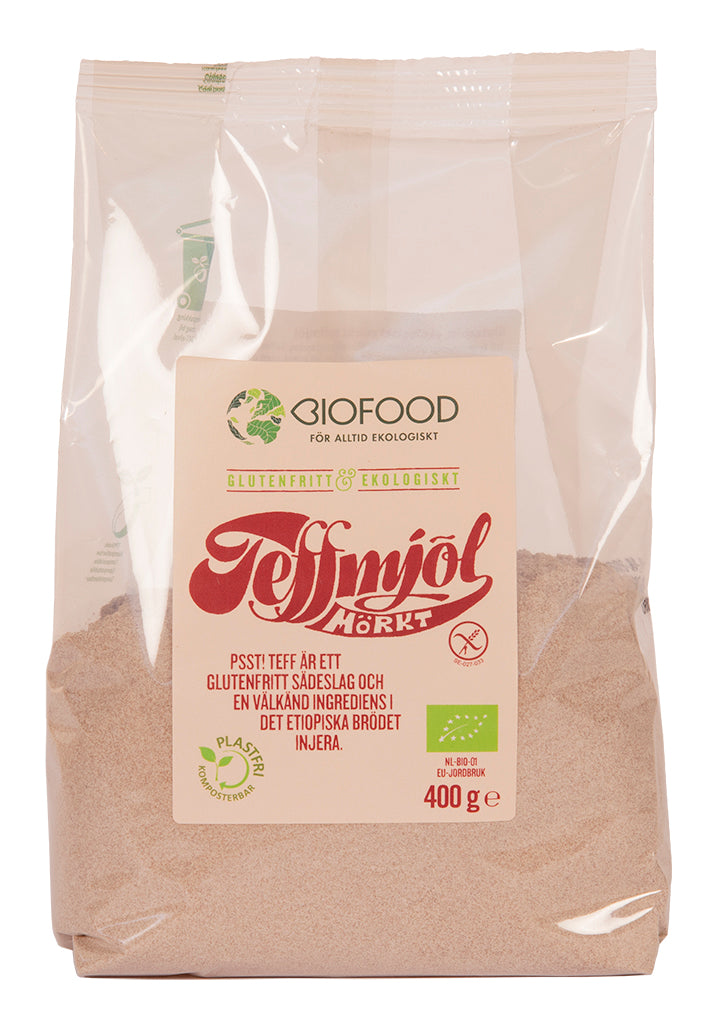 Biofood Teffjauho, tumma (L) 400g
