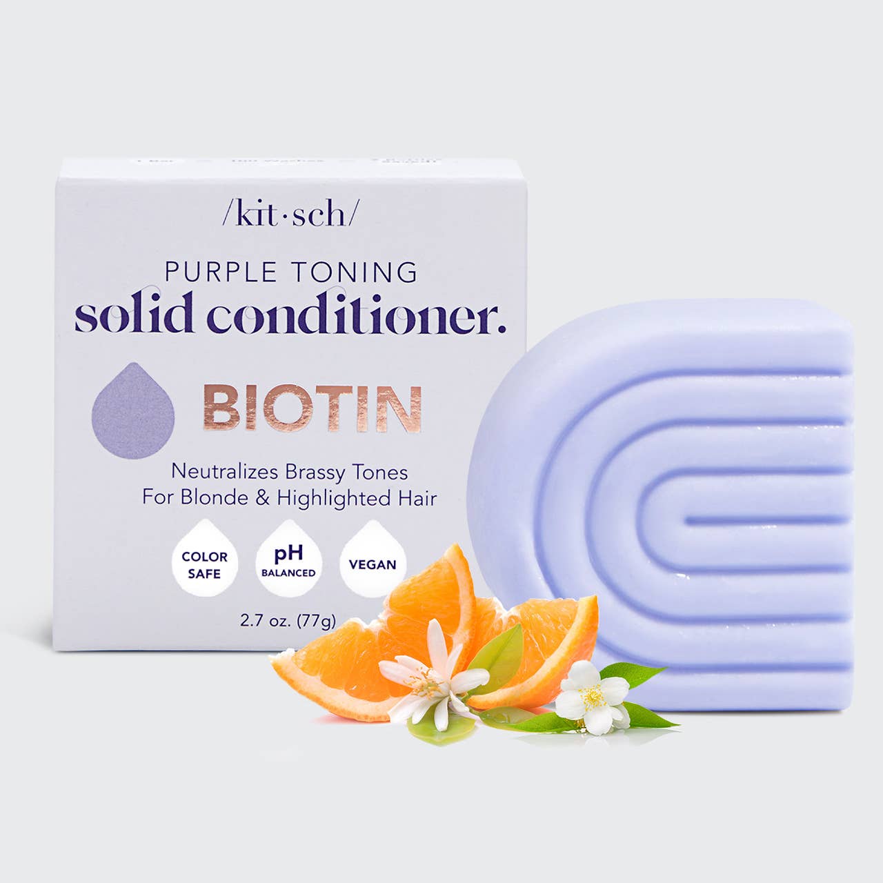 Purple Toning Solid Conditioner Bar - Väriä kirkastava hoitoainepala vaaleille ja raidoitetuille hiuksille