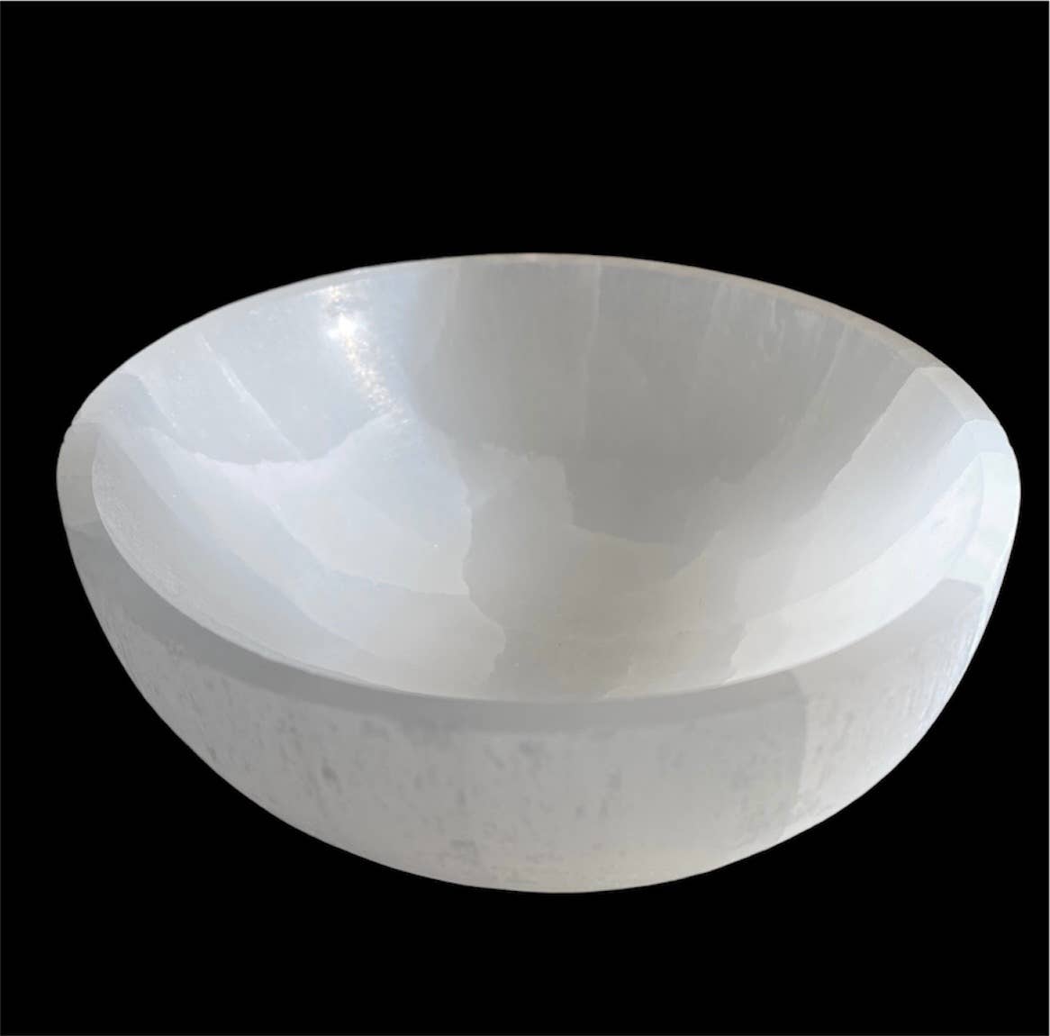 Selenite Bowl Round 6cm and 8cm White