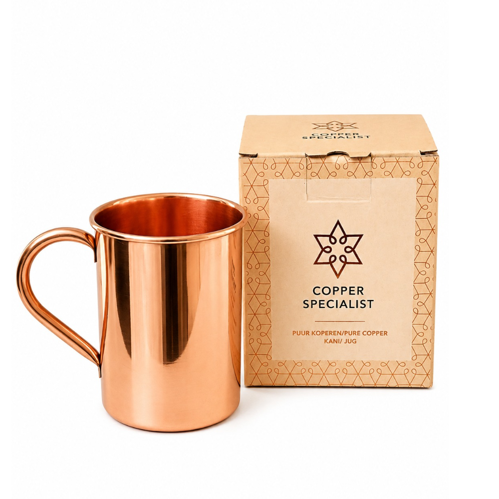 Kuparimuki kahvalla 480 ml – 100 % puhdasta kuparia