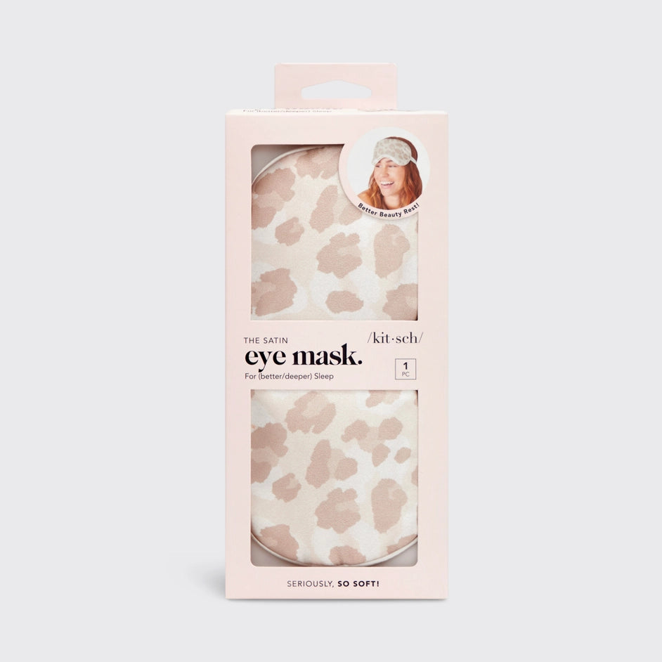 Kitsch The Satin Eye Mask - Leopard