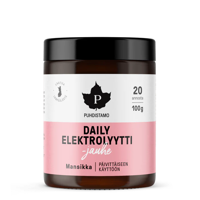 Elektrolyyttijauhe Daily Mansikka 100g
