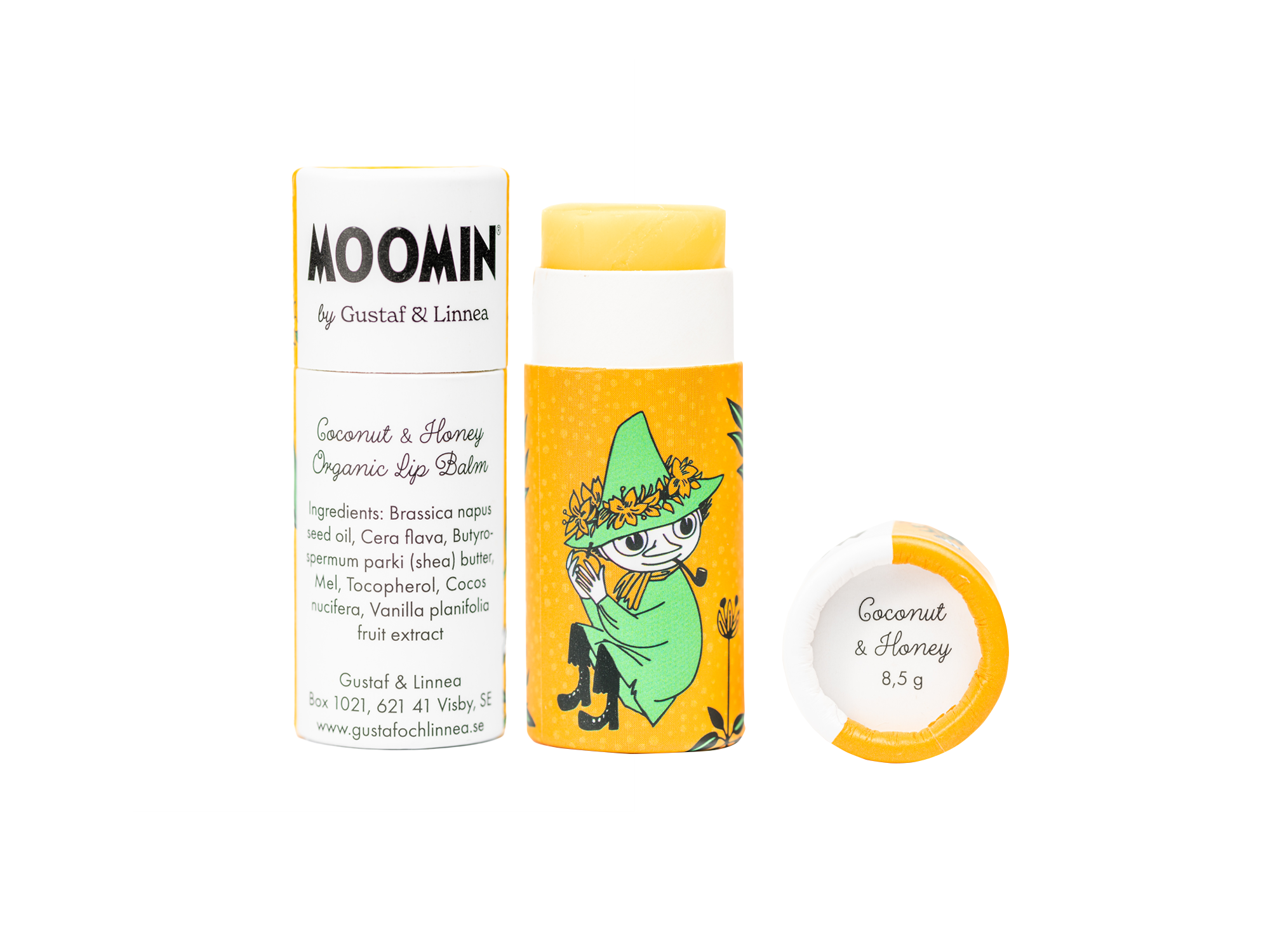 Moomin by G&L - Huulivoide Kookos & Hunaja 8,5g