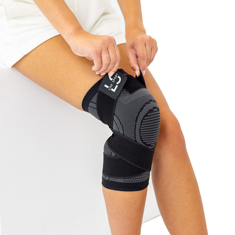 Line Sport – Elastinen polvituki tarrakiinnityksellä, 1 kpl