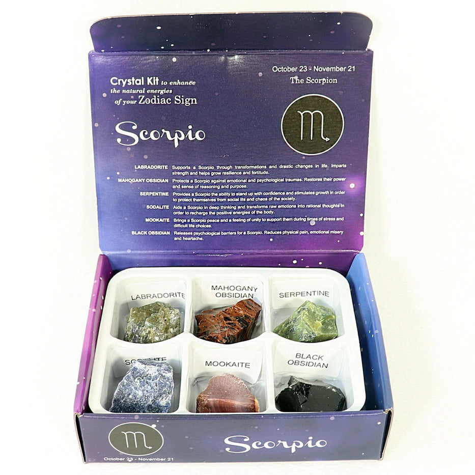Crystal Kit Scorpio, Horoskooppikivet Skorpioni