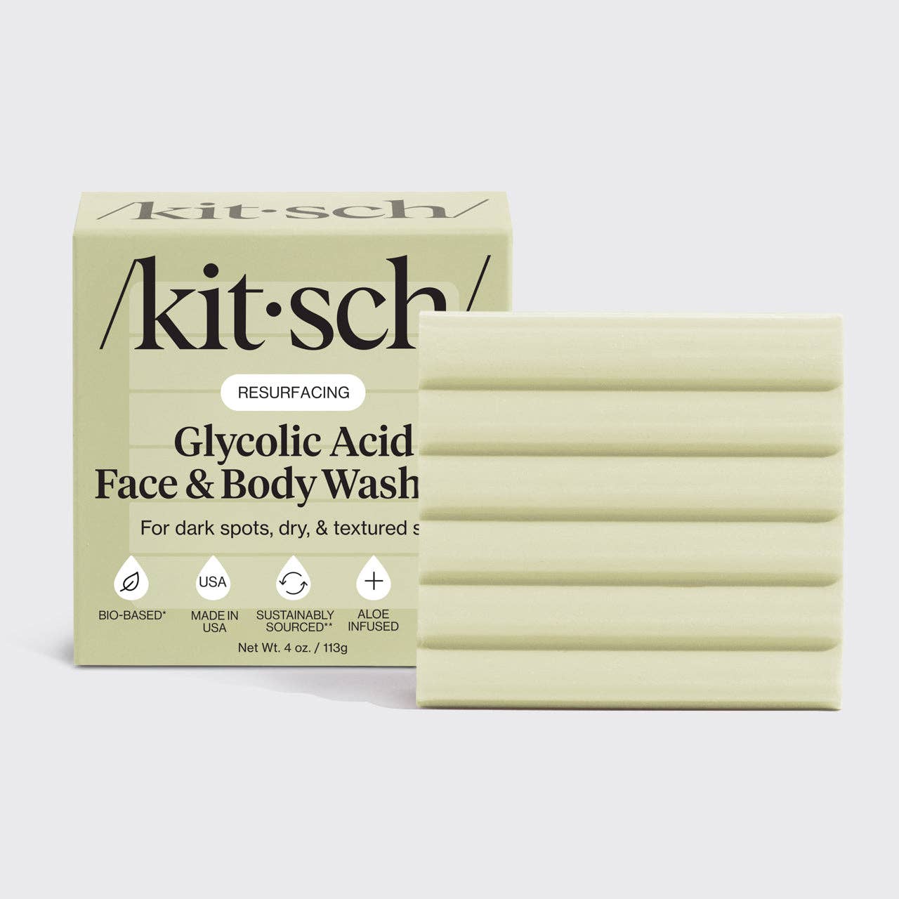 Kitsch Glycolic Acid Exfoliating Face and Body Wash