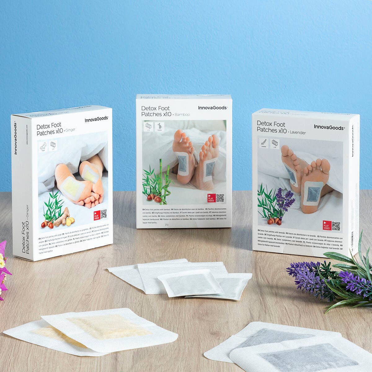 InnovaGoods Bamboo Detox-laastarit 10kpl