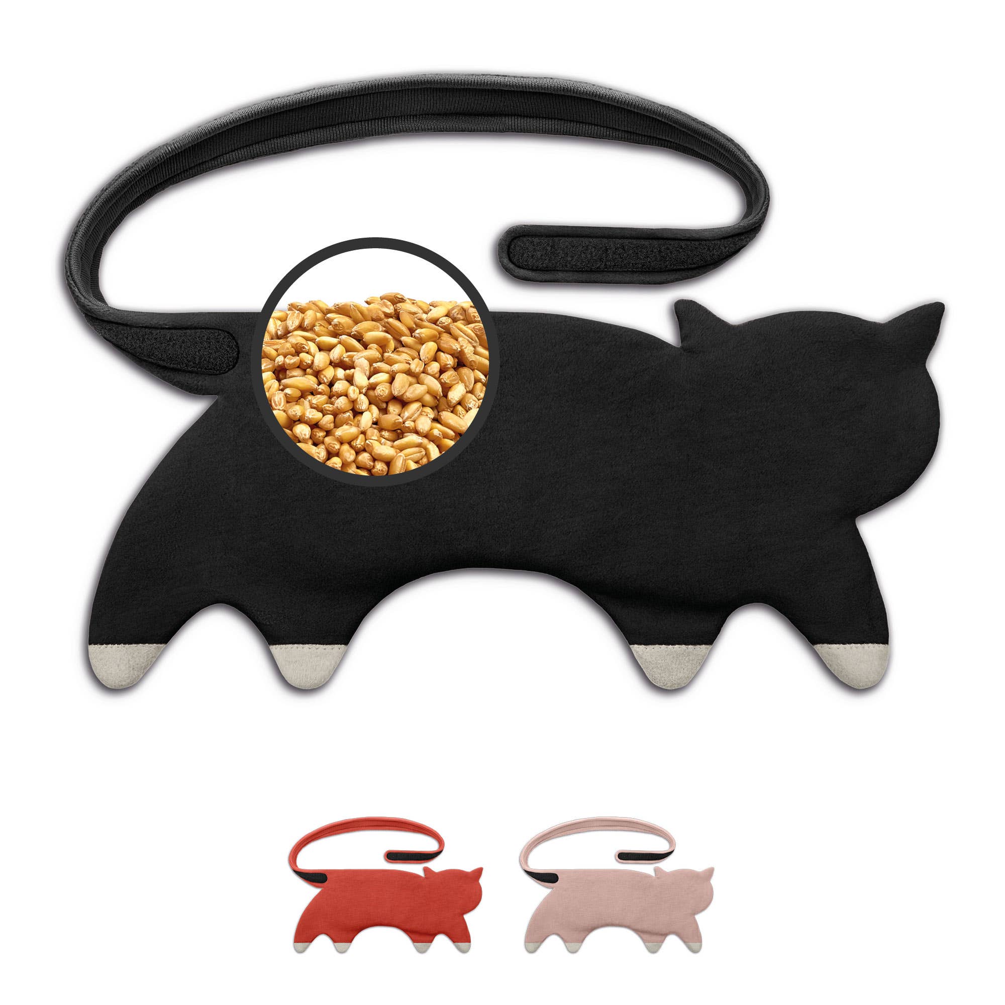 Leschi Wrap Cat vehnätyyny – Kissanmuotoinen lämpövyö