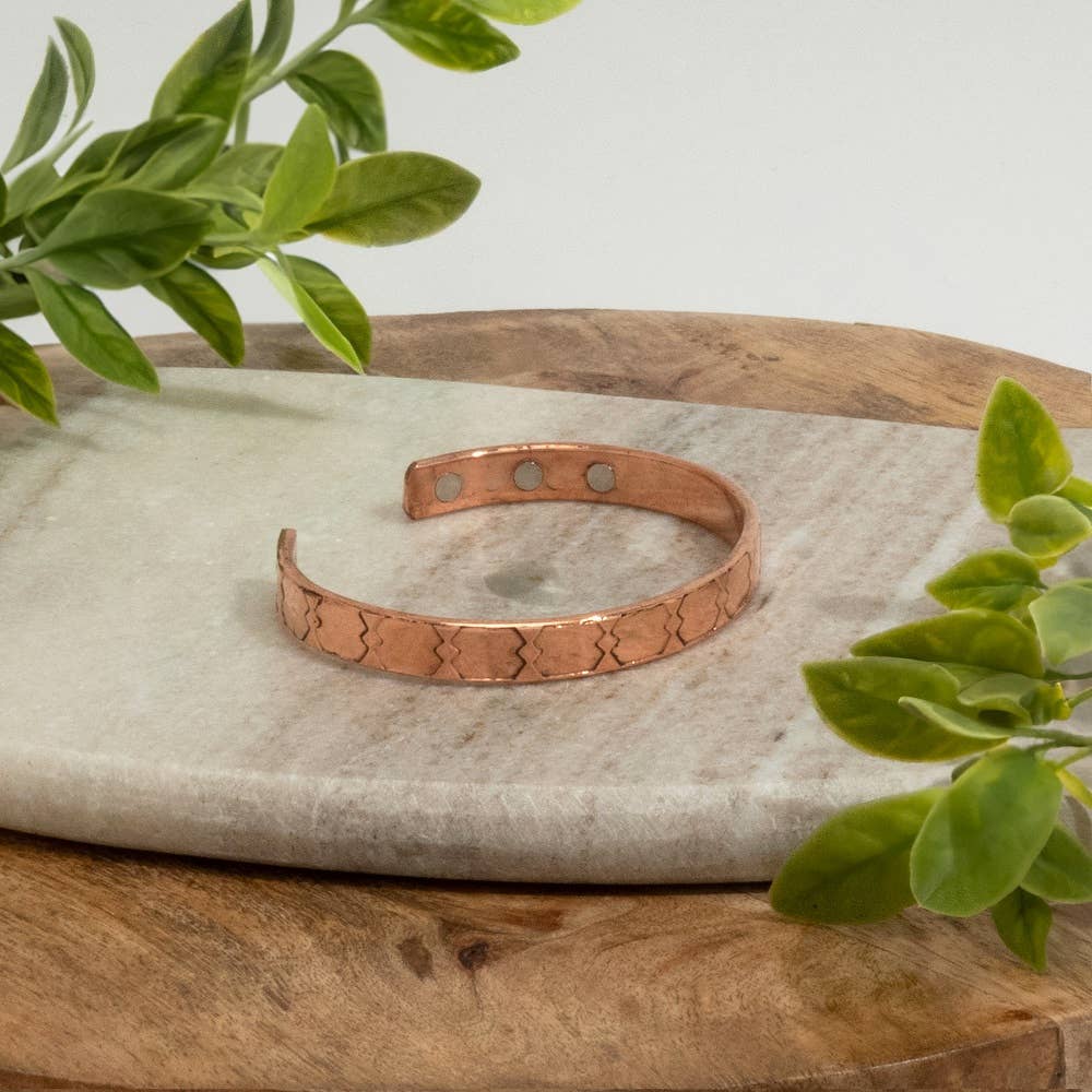 Kopparmagnetarmband - 6 magneter