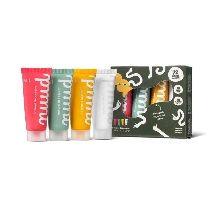 Nuud Vegan deodorant - Family Pack | New Cream 4x20ml