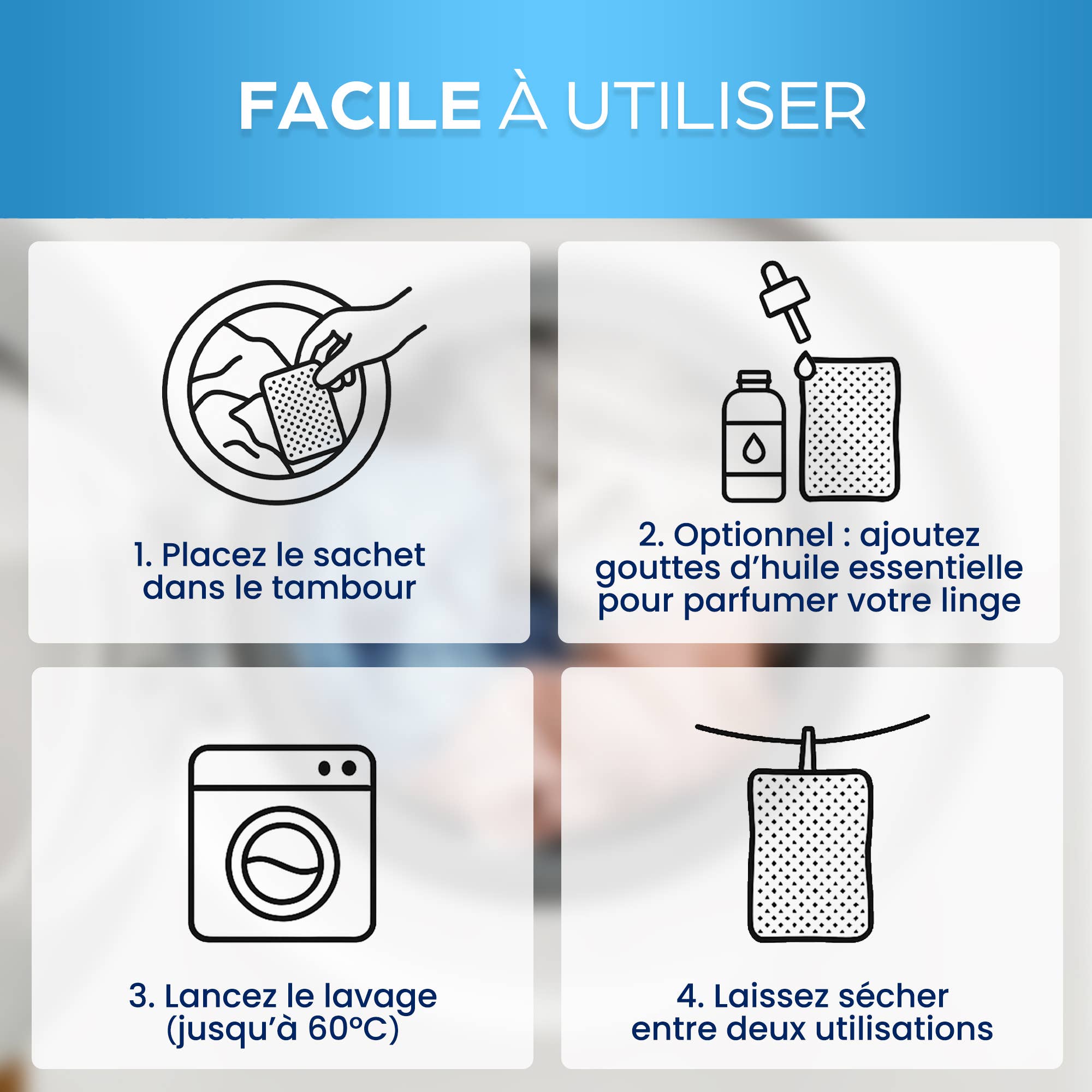 Magnesium-pesupussi pyykille