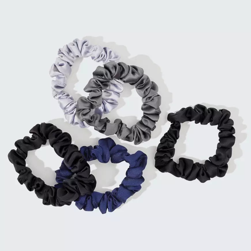 Kitsch Satin Petite Scrunchies 5kpl