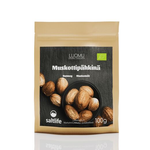 Muskottipähkinä kokonainen (L) 100g