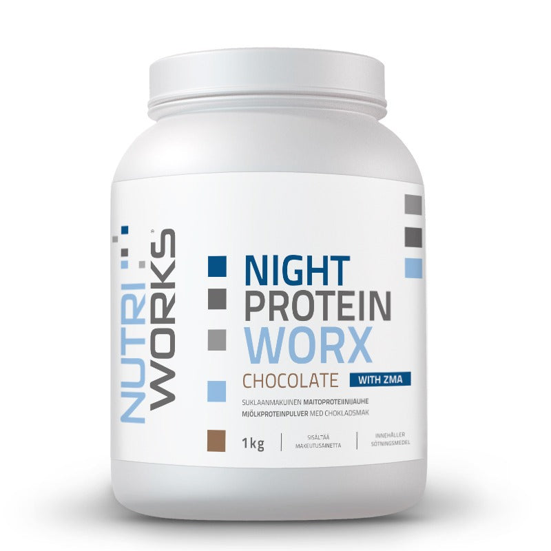 Night Protein Worx with ZMA 1kg, suklaa