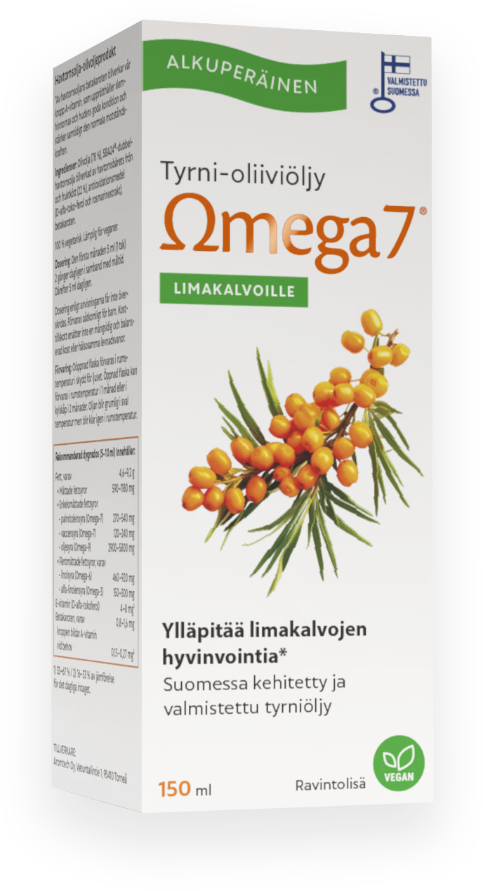 Omega7 Tyrni-oliiviöljy 150ml
