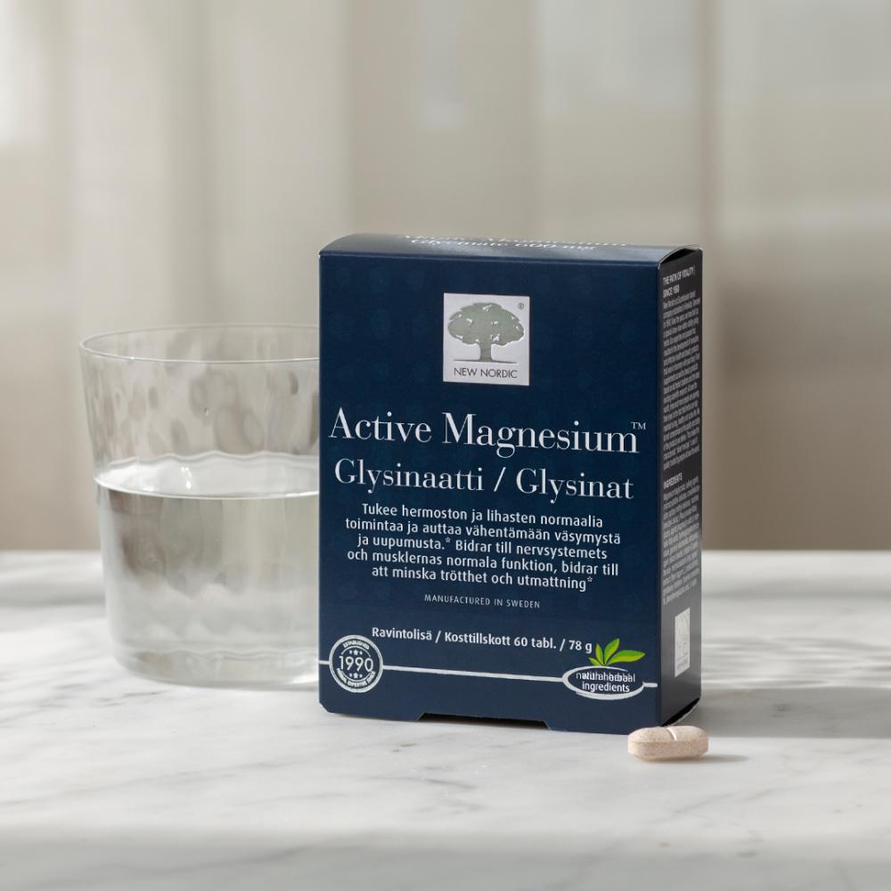 Active Magnesium Glysinaatti 240mg 60tbl.