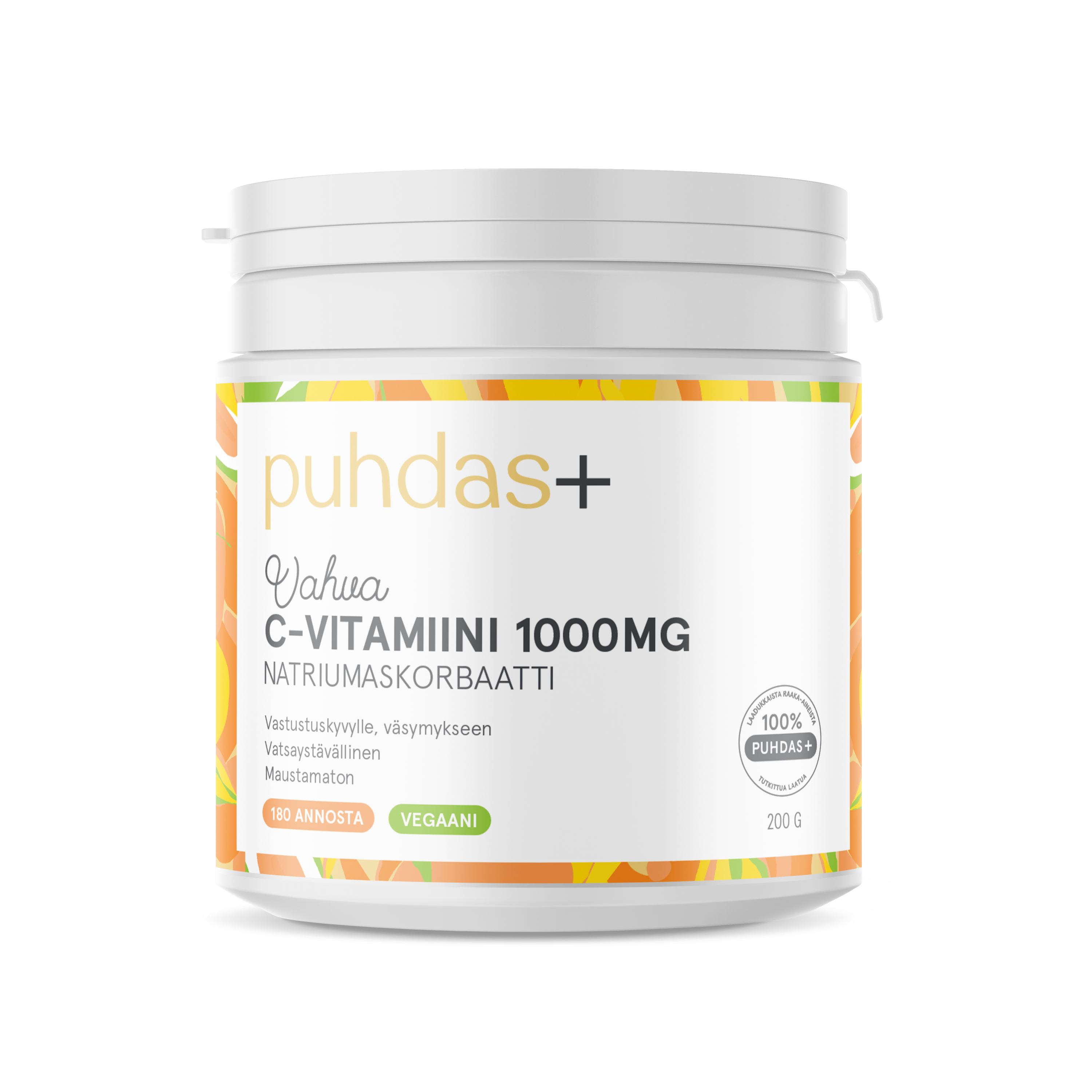 puhdas+ C-vitamiini 1000mg, 200g