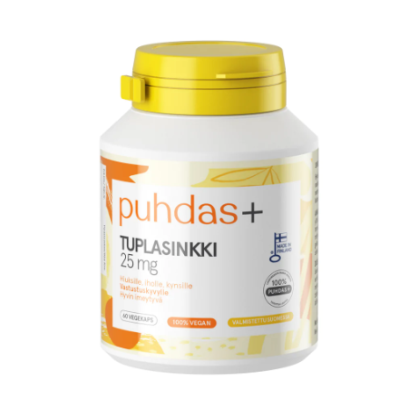 puhdas+ Tuplasinkki 25mg 60kps.