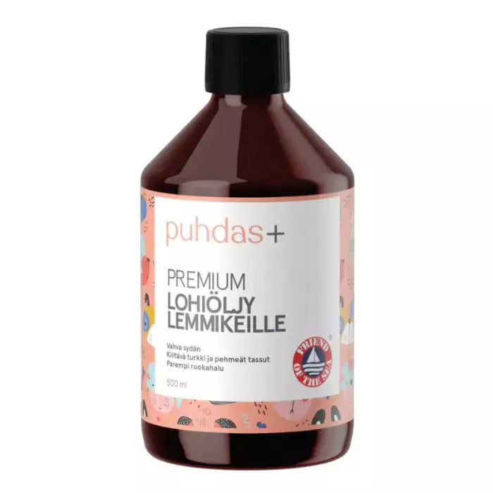 puhdas+ Premium Lohiöljy Omega-3 500ml