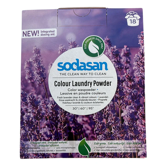 Sodasan Colour pyykinpesujauhe Laventeli 1,01kg