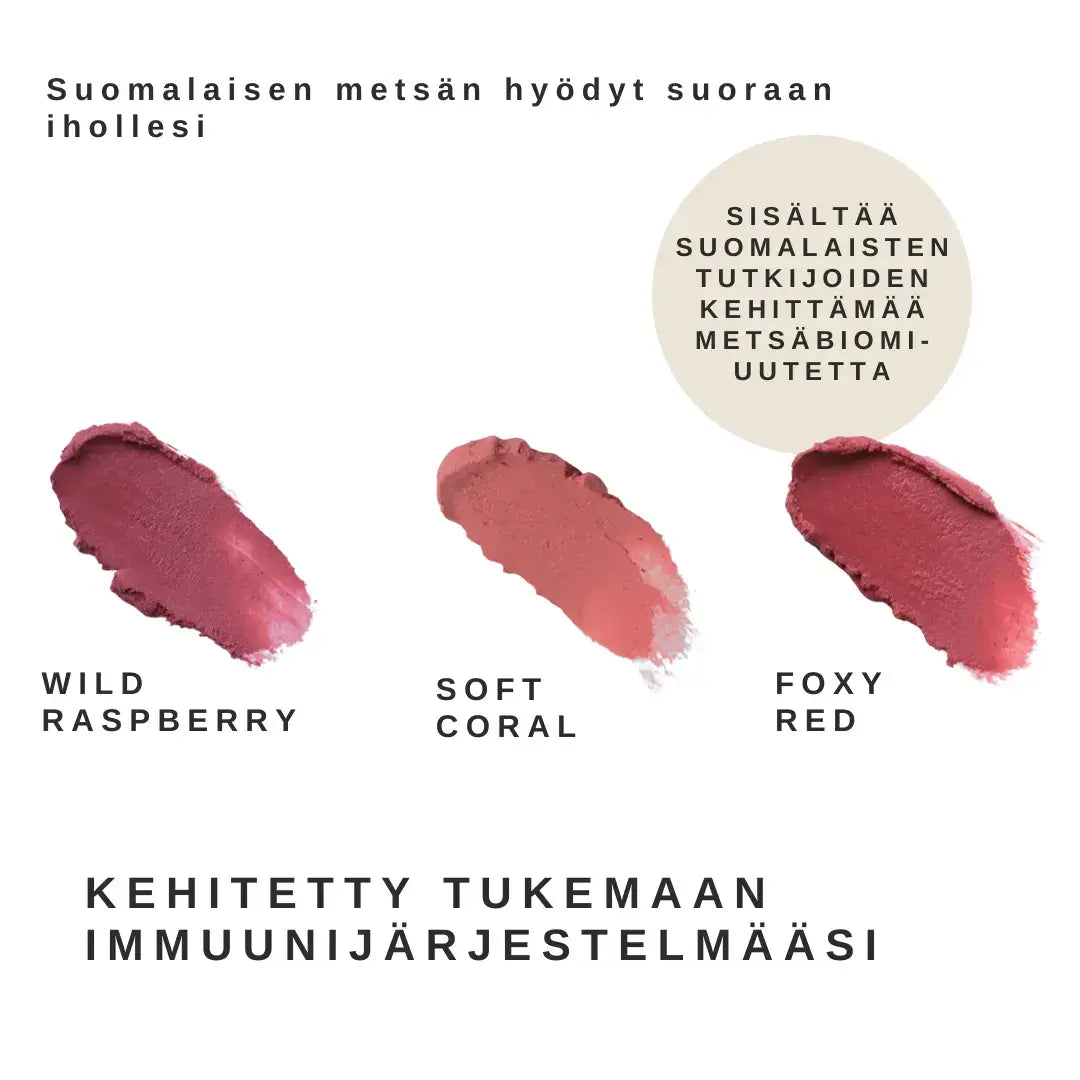 Metsäbiomi Huulivoide Foxy Red