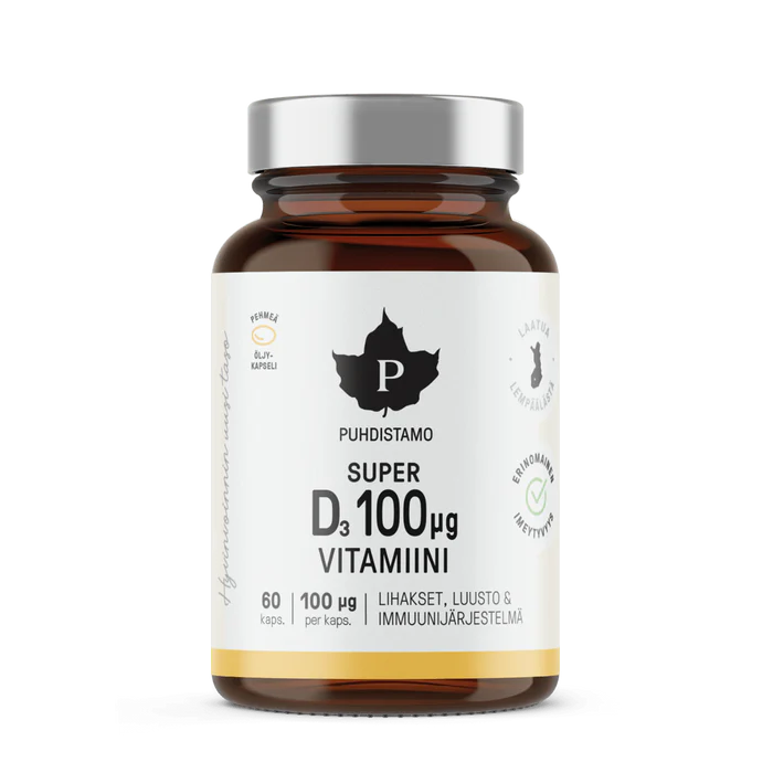 Super D-Vitamiini 100mq 60 kps