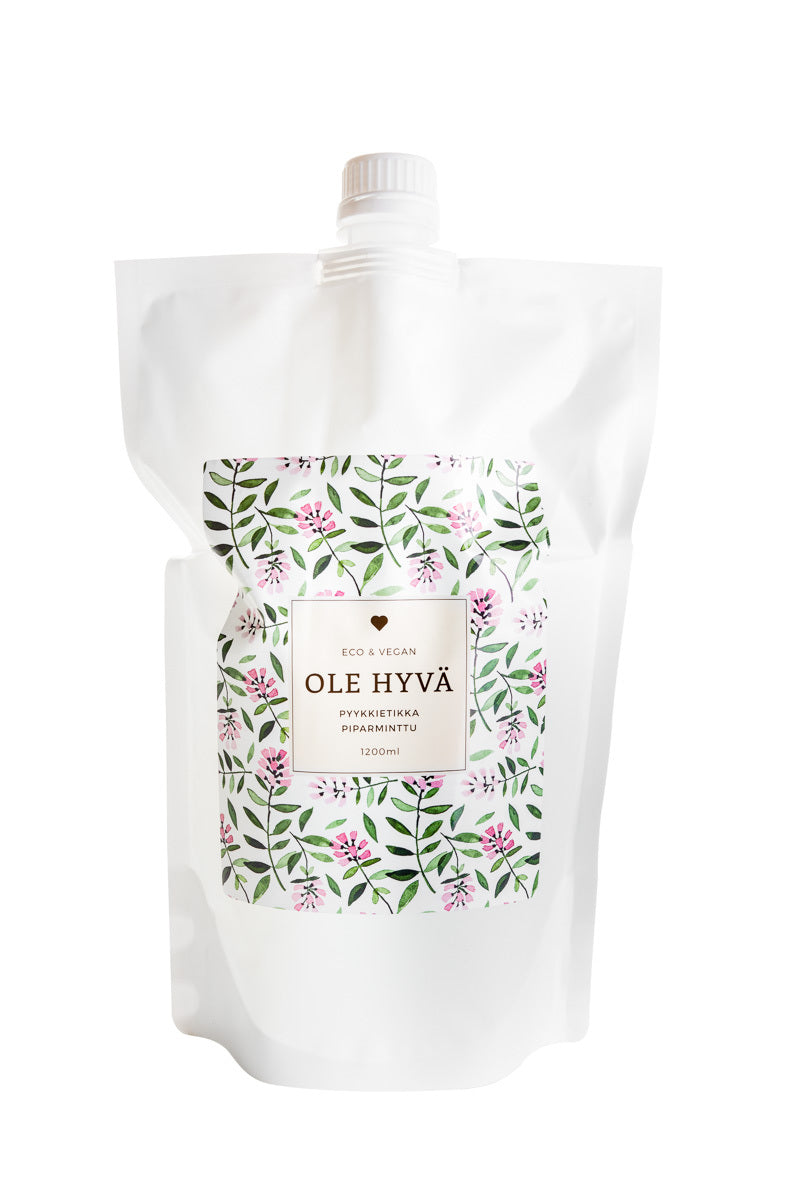Pyykkietikka Piparminttu 1200ml, Täyttö