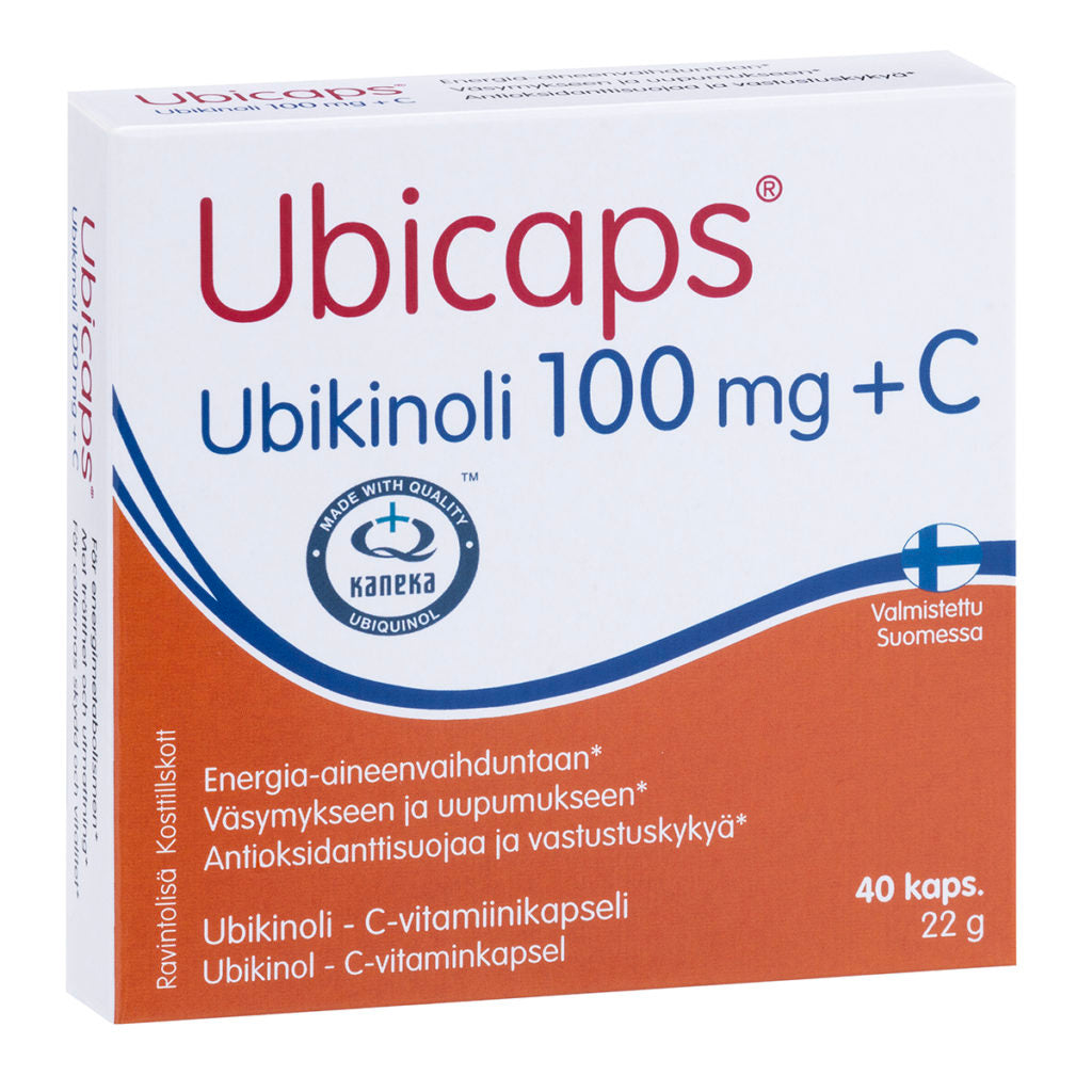 Ubicaps Ubiquinol 100mg.+C 40 kaps