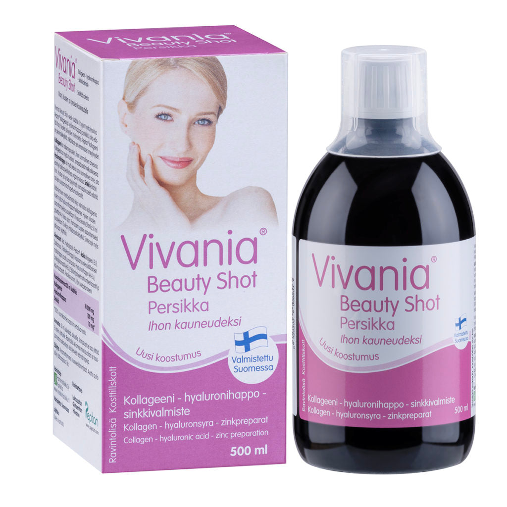 Vivania Beauty Shot Persikka 500ml