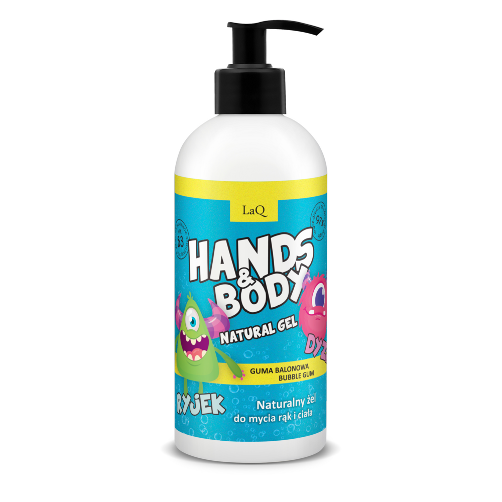 LaQ barns tvättgel Bubble Gum Hand & body 300ml